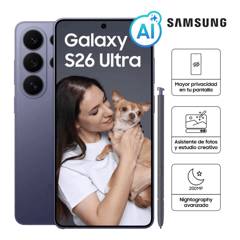 Samsung Galaxy S26 Ultra 5G 512GB 12GB RAM violetabeneficios