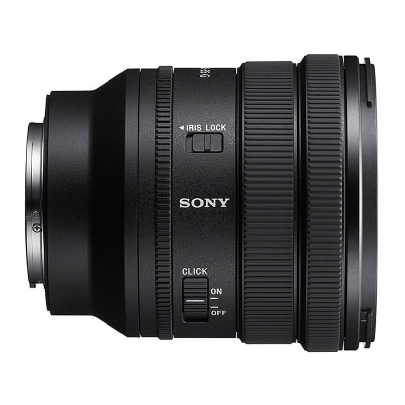 Lente Sony SELP1635G 16-35 mm F4 Full Frame lateral