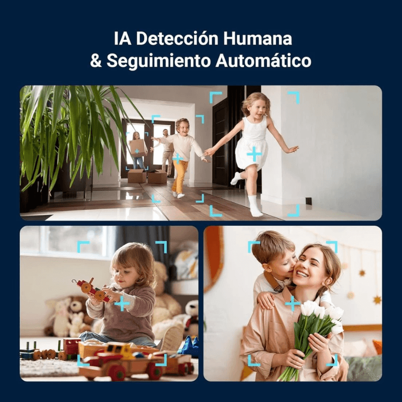 Cámara EZVIZ C6N G1 3K 5MP Wi-Fi IR 360° interior blanco detección de personas