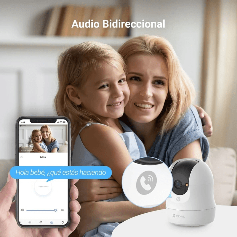 Cámara EZVIZ C6N G1 3K 5MP Wi-Fi IR 360° interior blanco audio bidireccional