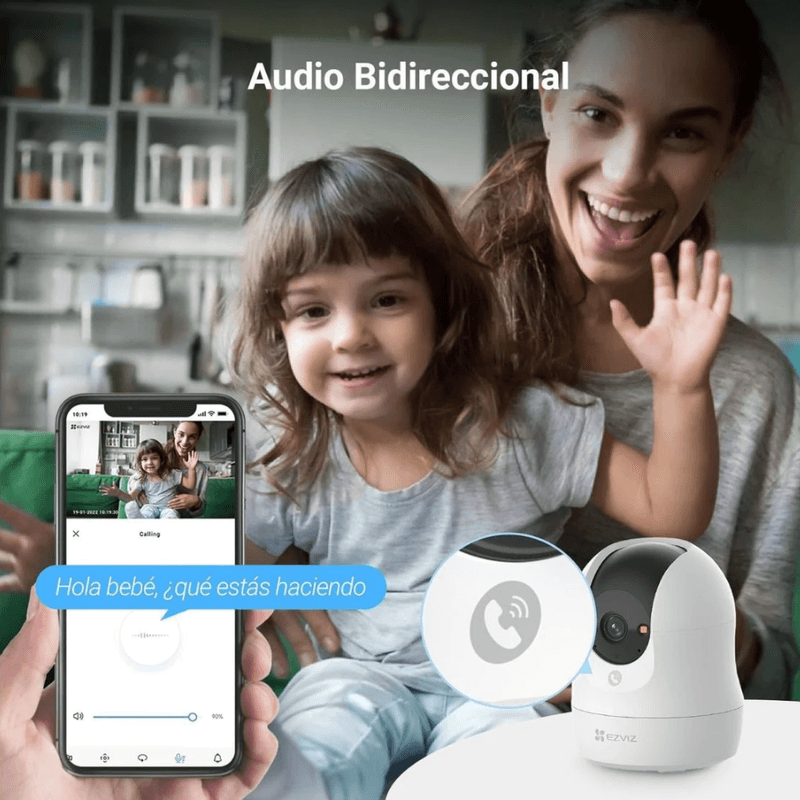 Cámara EZVIZ C6N G1 4K 8MP Wi-Fi IR 360° interior blanco audio bidireccional