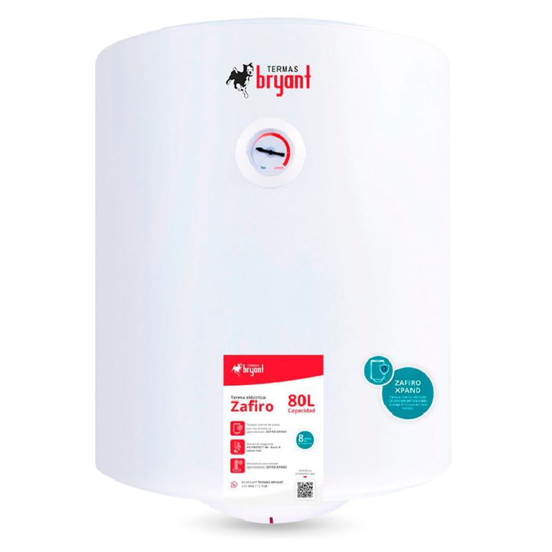 Terma eléctrica Bryant 80 litros frontal