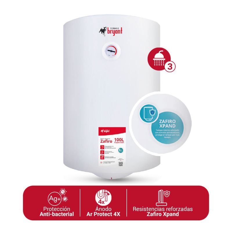 Terma eléctrica Bryant Zafiro 1500W frontal frontal
