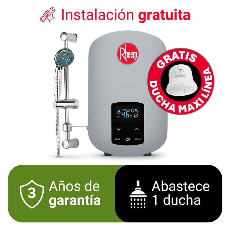 Rapiducha Elegant Digital Rheem 4500W plomo beneficio