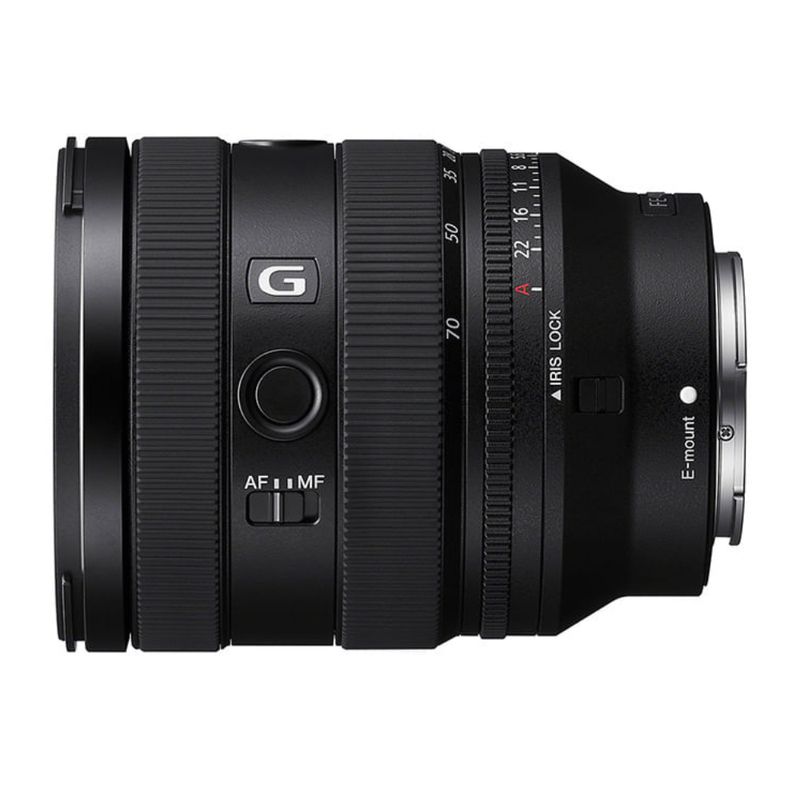 Lente Sony SEL2070G 20-70 mm F4 Full Frame lateral