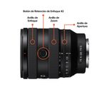 Lente Sony SEL2070G 20-70 mm F4 Full Frame partes de lente
