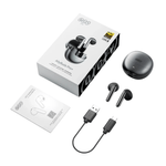 Audífonos QCY AilyBuds Pro+ ANC IPX5 30h Bluetooth 5.3 negro contenido de caja