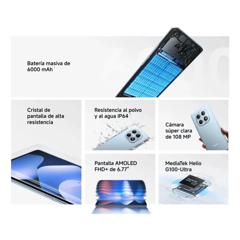 Xiaomi Redmi Note 15 4G 128GB cámara 108MP batería 6000 mAh características