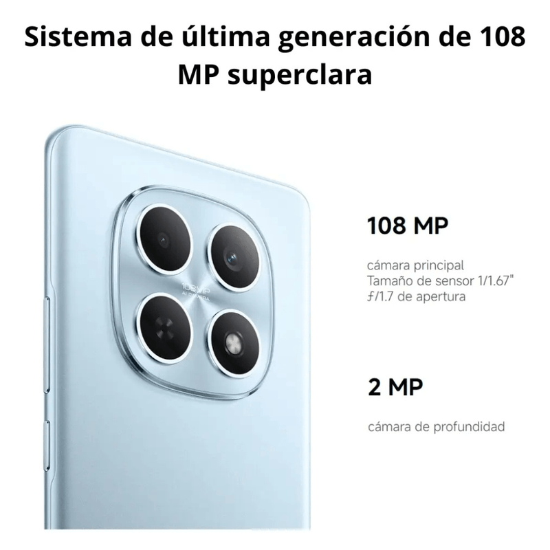 Xiaomi Redmi Note 15 4G 128GB cámara 108MP batería 6000 mAh cámara