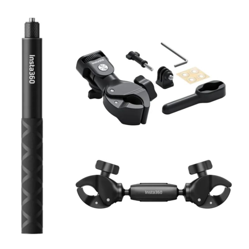 Kit Motociclista Insta360 con Palo Selfie 114 cm accesorios