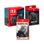 Nintendo Switch 2 256GB Pro Controller Resident Evil negro frontal