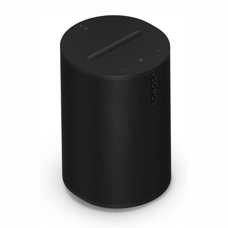 Parlante Sonos Era 100 Alexa Wi-Fi Bluetooth estéreo negro oblicuo
