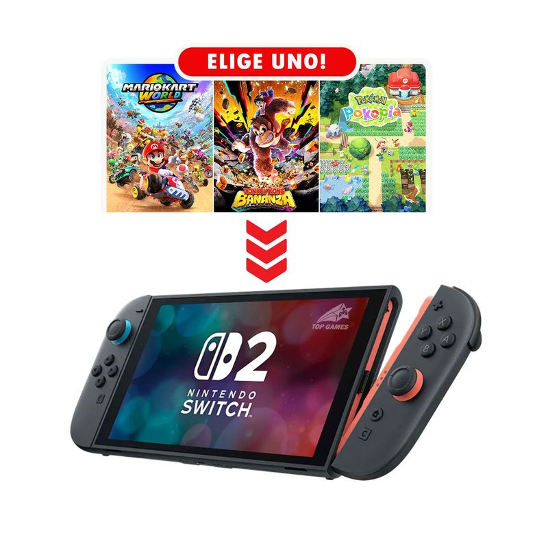 Nintendo Switch 2 256GB negro con juego a elección olbicuo