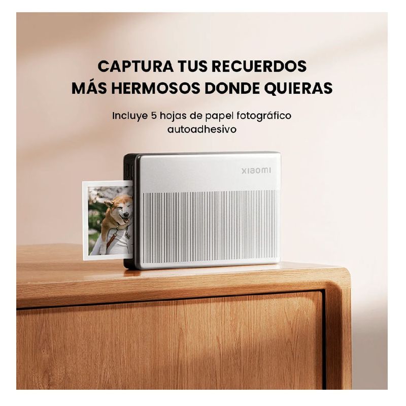 Impresora portátil Xiaomi 1S zink conexión bluetooth especificación