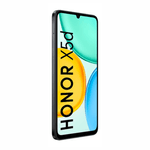 Celular Honor X5D 128GB 4GB RAM LCD 6.74" Android 15 negro oblicuo