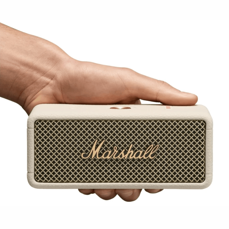 Parlante Bluetooth Marshall Emberton III 20W IP67 crema llamadas manos libres
