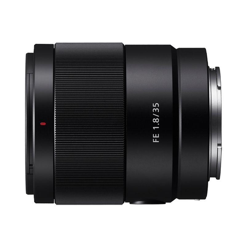 Lente prime gran angular Sony 35 mm F1.8 Full Frame lateral