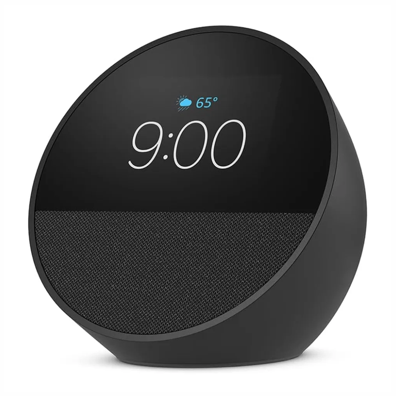 Reacondicionado: Echo Spot 2024 Alexa Wi-Fi Bluetooth negro frontal
