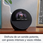 Reacondicionado: Echo Spot 2024 Alexa Wi-Fi Bluetooth negro parlante de 15W