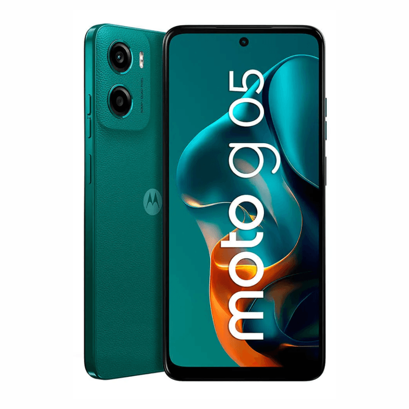 Celular Motorola Moto G05 4G 128GB 4GB RAM reacondicionado verde frontal