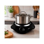 Cocina eléctrica Taurus Fenix 1 hornilla 1000W negro capacidad