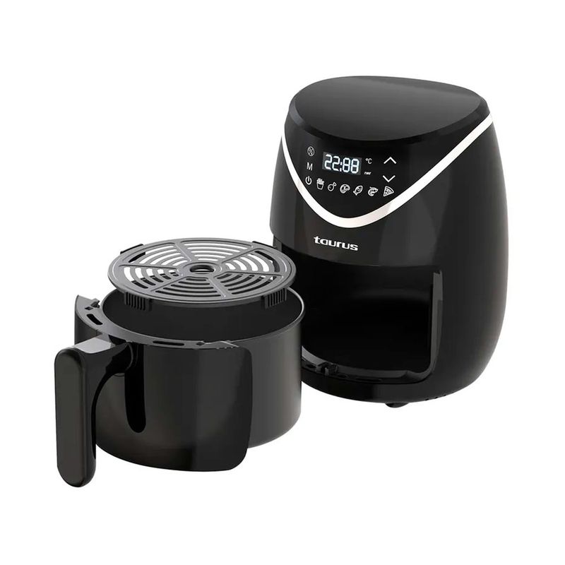 Freidora de aire Taurus Black Fryer II 2.8L 1000W negro tamaño