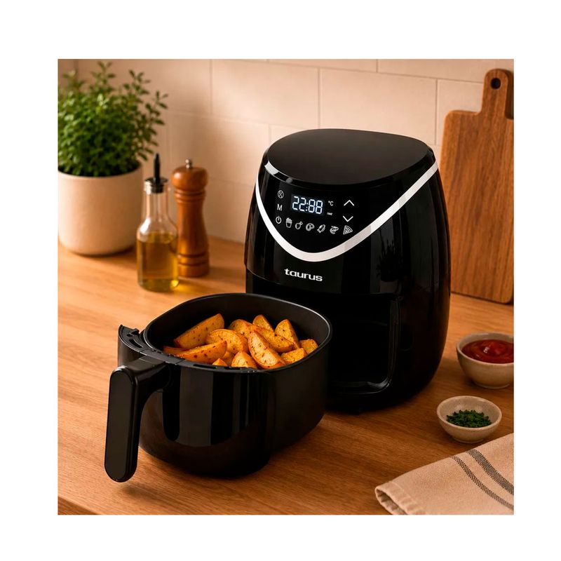 Freidora de aire Taurus Black Fryer II 2.8L 1000W negro capacidad