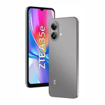 Celular ZTE Blade A35e 64GB 2GB RAM gris reacondicionado frontal y posterior