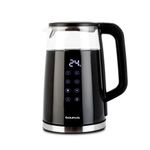 Hervidor Taurus Neoglass digital 1.7L vidrio negro frontal