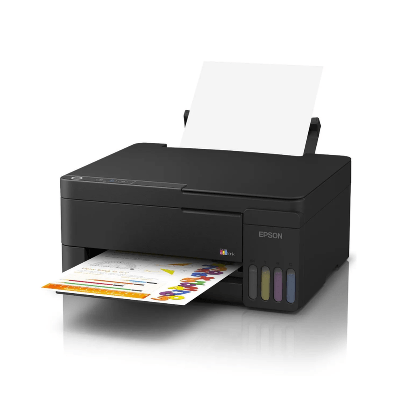 Impresora Epson EcoTank L3310 multifuncional tanques USB diagonal