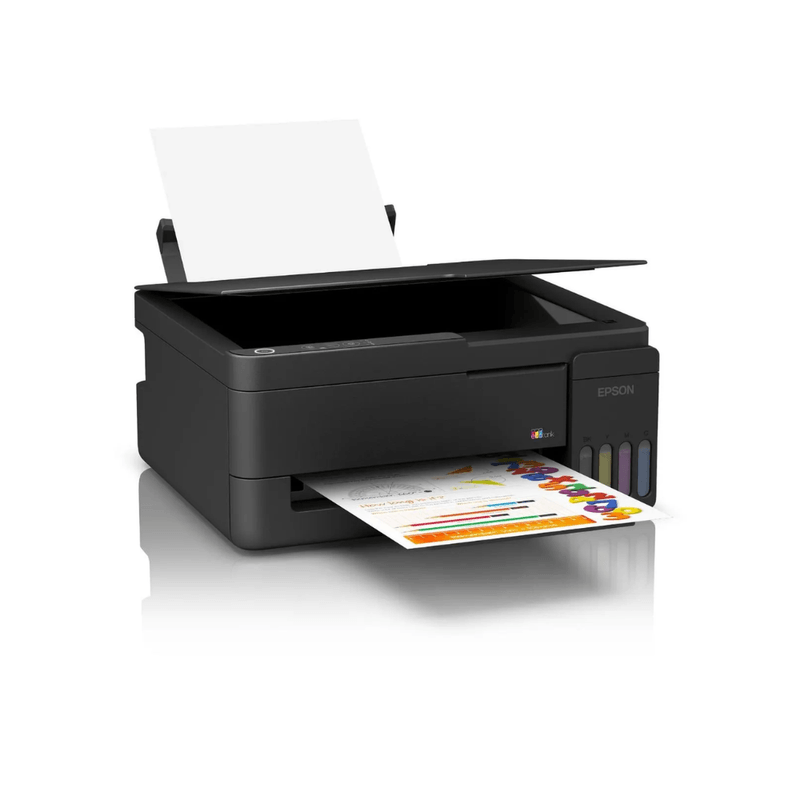 Impresora Epson EcoTank L3310 multifuncional tanques USB frontal oblicuo