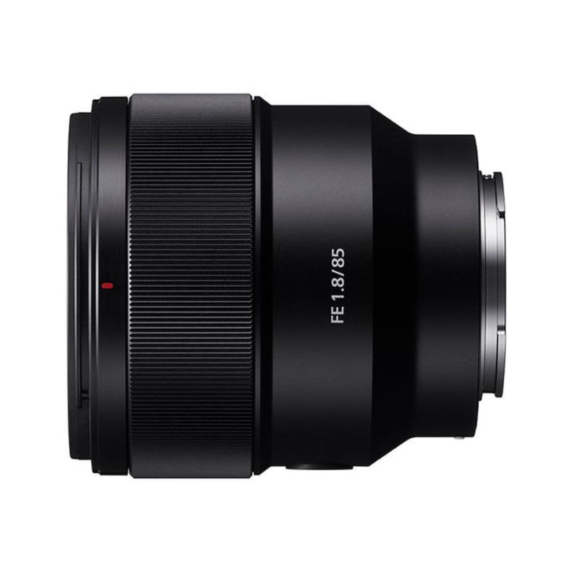 Lente Sony 85 mm F1.8 monura E Full Frame lateral
