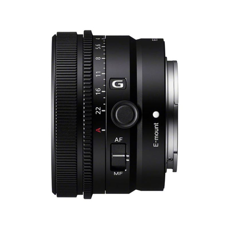 Lente Sony 50 mm F2.5 Monura E Full Frame lateral