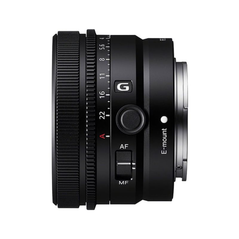 Lente Sony 40 mm F2.5 Montura E Full Frame lateral