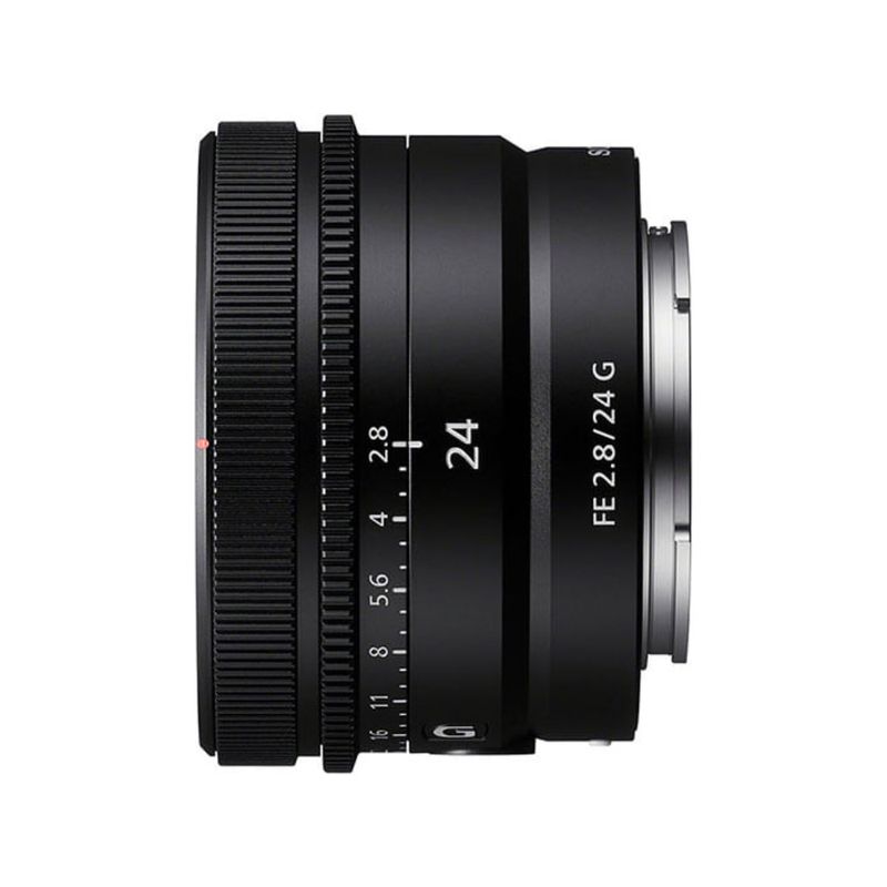 Lente Sony 24 mm F2.8 Montura E Full Frame lateral