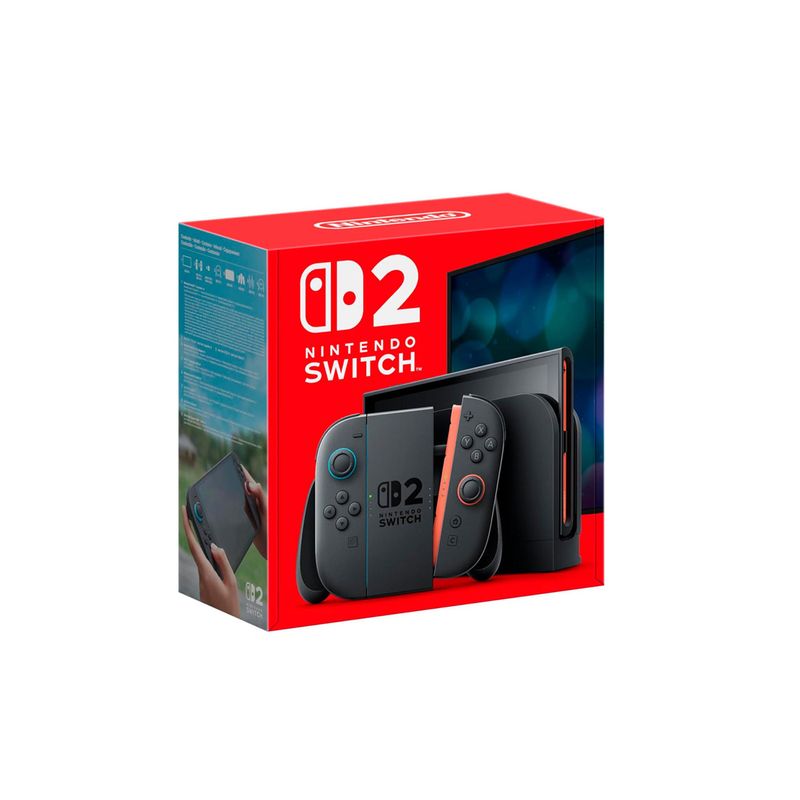 Nintendo Switch 2 256GB negro + Pokémon Pokopia frontal oblicuo