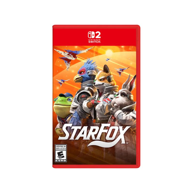Nintendo Switch 2 256GB negro + Star Fox frontal juego