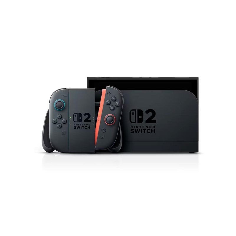 Nintendo Switch 2 256GB negro + estuche y mica vidrio dorsal