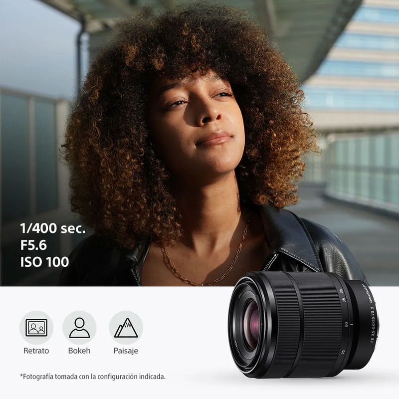 Lente Sony SEL28702 28-70 mm OSS II Full Frame especificaciones