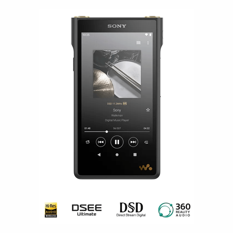 Reproductor Sony Walkman NW-WM1AM2 128GB negro frontal