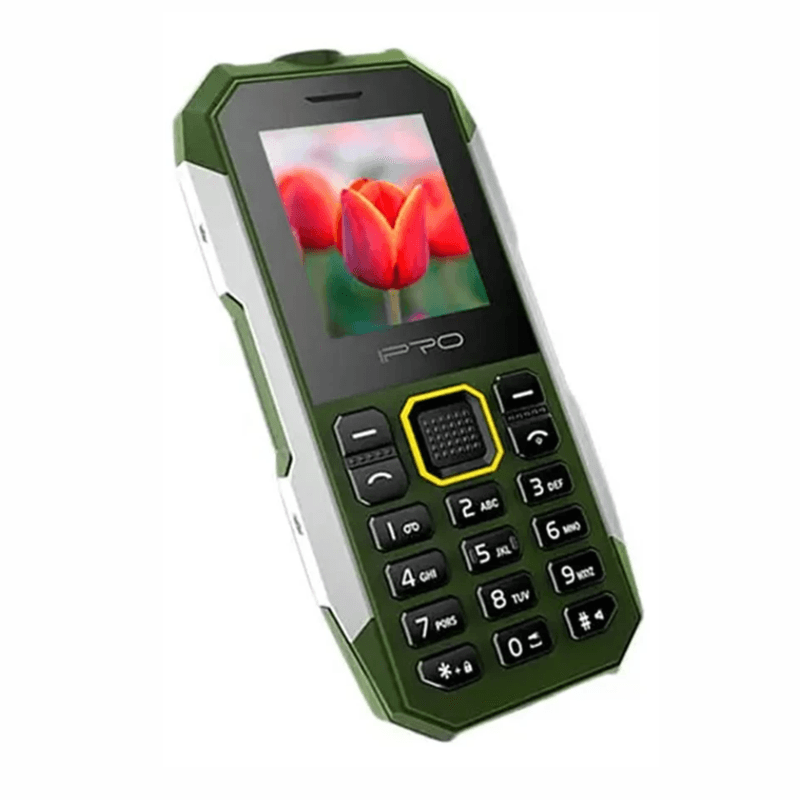 Celular Ipro SHARK II 2G DS 32MB Dual SIM LCD 2.0" green diseño compacto