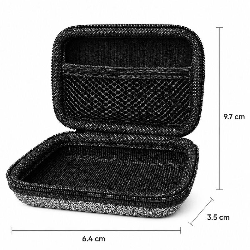 Estuche Izuum Organizador Audífonos TWS Plomo diagonal medidas