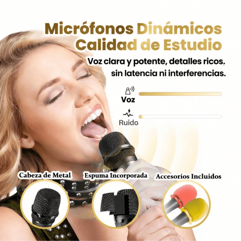 Micrófonos inalámbricos Ewtto ET-Y7130 UHF 2.4 GHz negro alta calidad