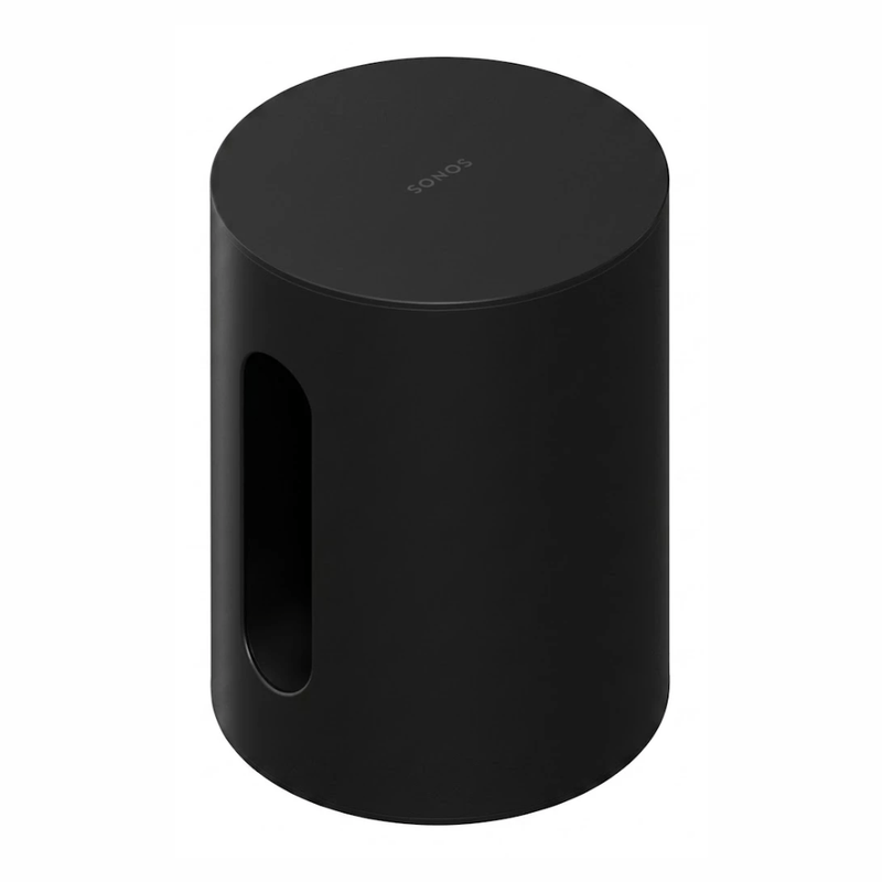 Subwoofer Sonos Sub Mini 100W Wi-Fi bajos potentes negro oblicuo