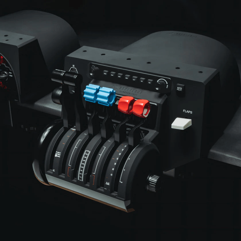 Honeycomb Bravo Throttle Quadrant simulador vuelo PC/Mac frontal detalles