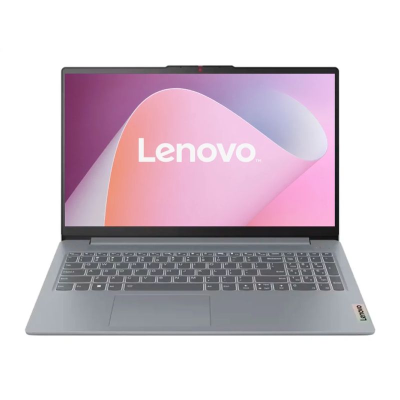Laptop Lenovo IdeaPad Slim 3 Ryzen 5 16GB 512GB gris frontal