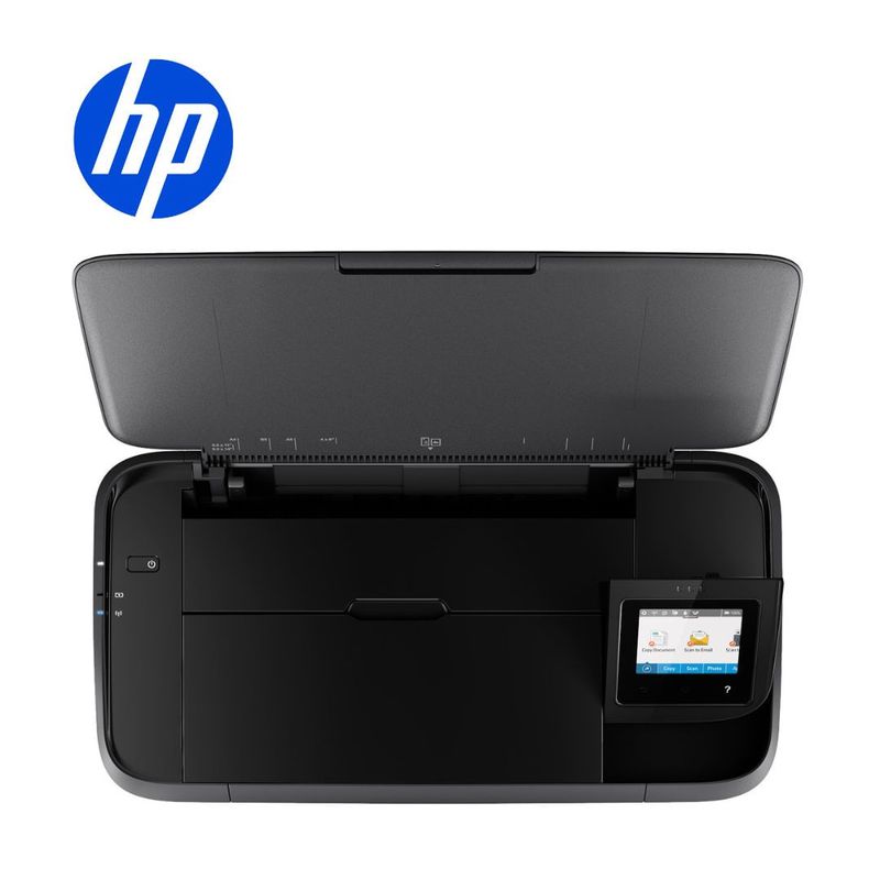 Impresora HP OfficeJet 250 Mobile Wi-Fi con cartuchos dorsal