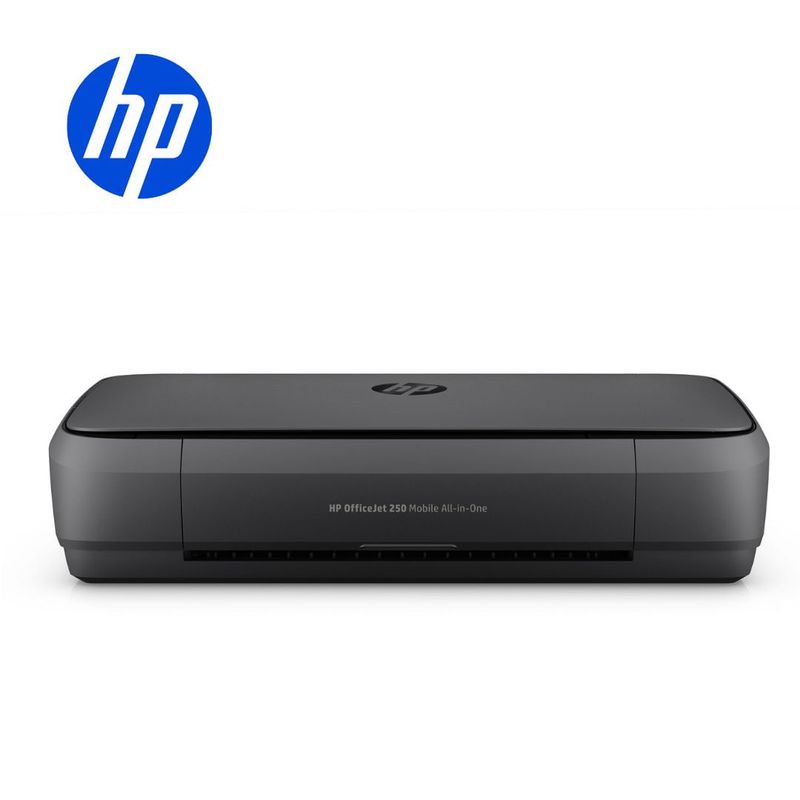 Impresora HP OfficeJet 250 Mobile Wi-Fi con cartuchos lateral