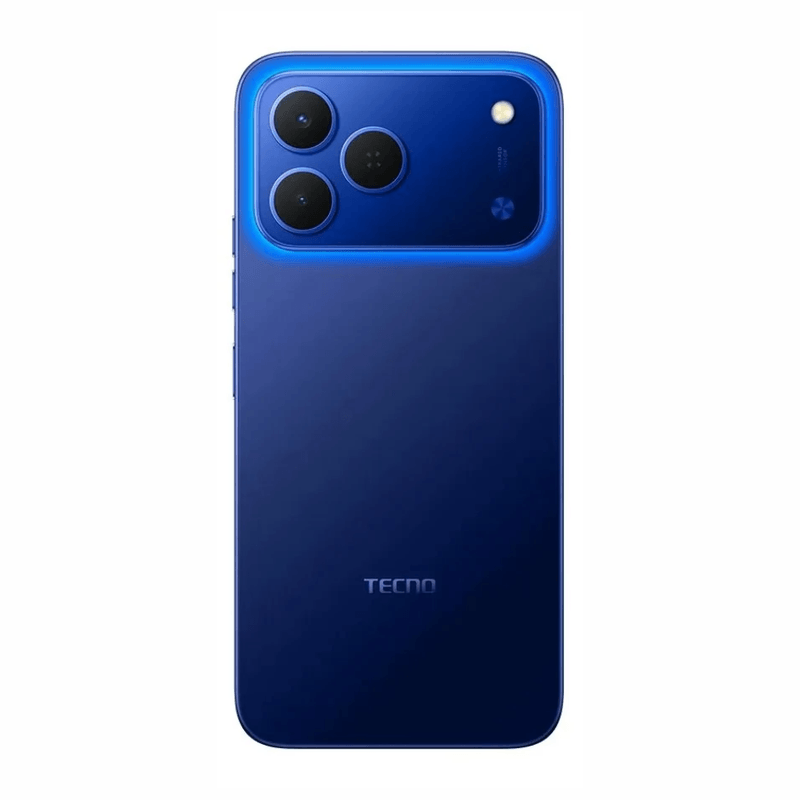 Celular Tecno Spark 50 256GB 4GB RAM LCD IPS 6.78" azul posterior