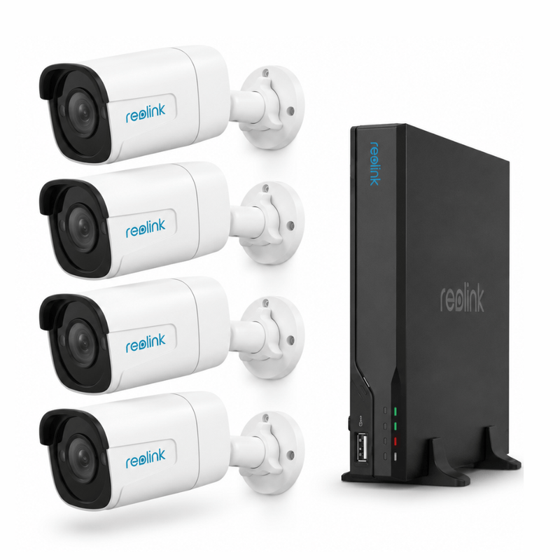 Kit cámaras Reolink NVS8-NVR 4 P320 5MP PoE exterior blanco